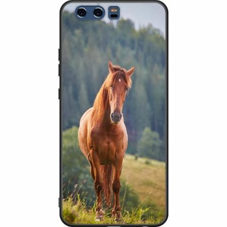 Huawei P10 Svart Skal Hästar