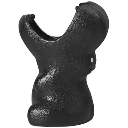 Tecknad djur flodhästformad keramisk suckulent kaktus blomkruka för hem trädgård kontor skrivbord dekor blomkruka svart