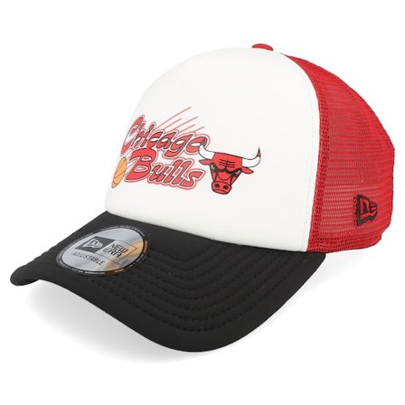 New Era - Chicago Bulls NBA Graphic White/Red/Black Trucker Trucker White Cap - NBA @ Hatstore