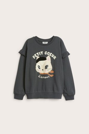 Kappahl | Bluza z falbaną | Czarne