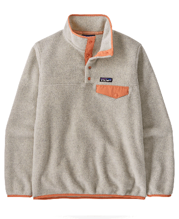 Patagonia W's LW Synch Snap-T P/O Oatmeal Heather w/Heirloom Peach