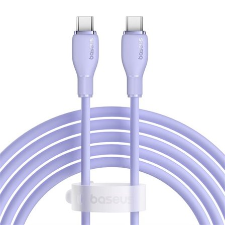 Baseus Pudding 100W USB-C - USB-C-kabel 2m - Lila