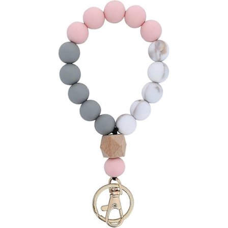 Avaimenperä rannekoru, naisten helmikoristeinen rannekorun avaimenperä naisille joustava rannekorun avaimenperä auton avaimenperän pidikkeet, 