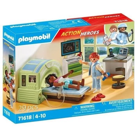 PLAYMOBIL 71618 Medicinsk scanner med patient, City Life, Sjukhuset, 29 delar, Från 4 år
