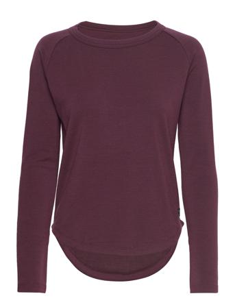 W Essential Crew T-shirts & Tops Long-sleeved Lila Super.natural
