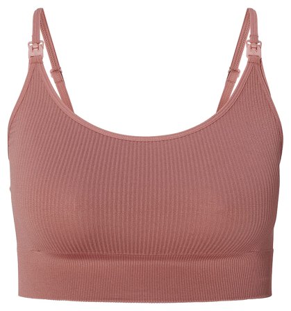 Noppies Mira seamless nursing rib top N143 Burlwood M/L, Tøj & Bolig, Ammetøj, Amme-bh'er
