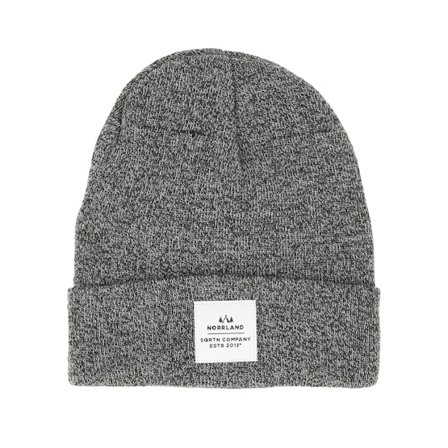 SQRTN - Grey - cuff - Beanie - Wood Patch Dark Heather Grey Beanie - Hatstore