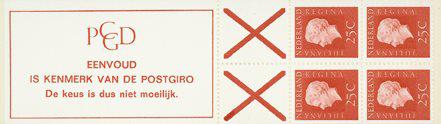 Holland 1970 - Frimærkehæfte NVPH PB9f - Postfrisk