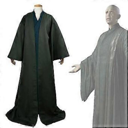 Voldemort Rob Cosplay Kostym Set Vuxen Halloween Kostym Hoodie Cape (L)