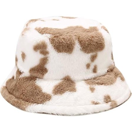 Vinter Faux Fur Fuzzy Bøttehatt Fluffy Pelsaktig Varm Hatt for Kvinner Khaki