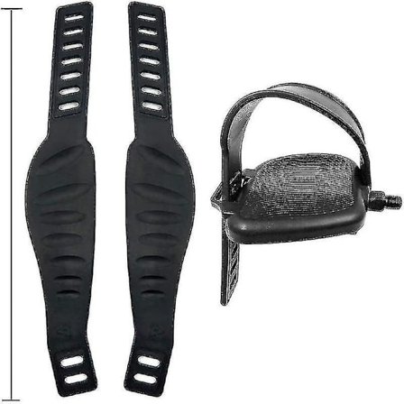 Et par træningscykelpedalremme - Høj kvalitet og bredere remme til spinningtræningscykel