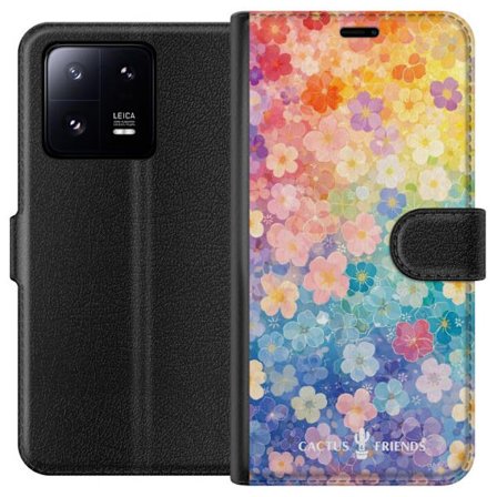 Yhteensopiva Lompakkokotelo Xiaomi Xiaomi 13 Pro Cactus and Friends – RainbowBloom