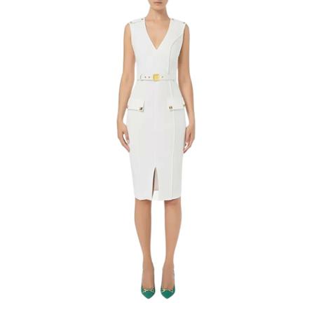 Elisabetta Franchi Kjole Hvid, Dame