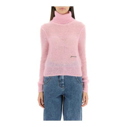 Ganni - Polotröjor - Rosa - Dam - Storlek: Xs, Dam, Storlek: XS