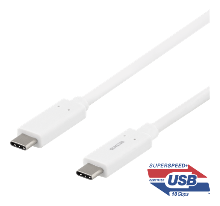 Deltaco USBC-1126M - USB type C-kabel - USB-C til USB-C - 50 cm