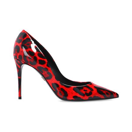 Dolce & Gabbana Patterned stiletto pumps , Rood , Dames , Maat: 38 EU