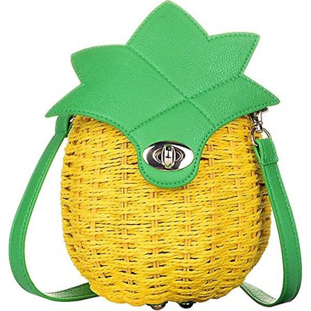 Olki Olkalaukku Käsinkudottu Olkalaukku Kesä Ranta Merilaukku Laukku Ananas