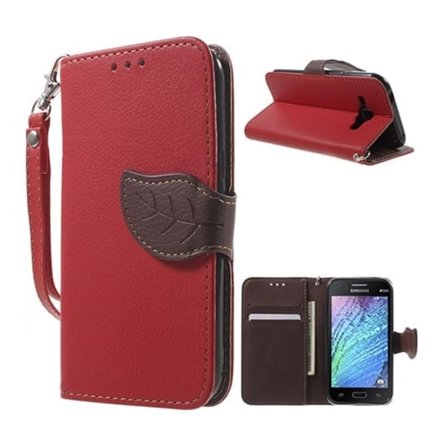 Theorin Samsung Galaxy J1 Læder Etui - Rød