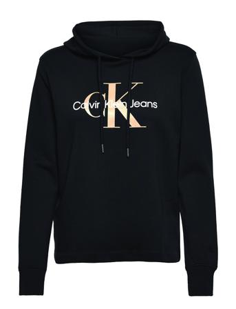 Seasonal Monogram Hoodie Hoodie Svart Calvin Klein Jeans