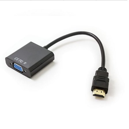 Nätverksansluten digitalbox ansluten till projektordisplay HDMI till VGA-buss HD-omvandlare, 2-pack