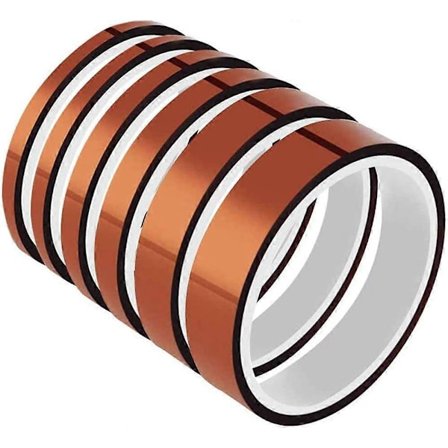 5 stk (4/6/8/12/15MM) Kapton Højtemperatur Varmebestandig Polyimid Tape KAPTON Klæbebånd