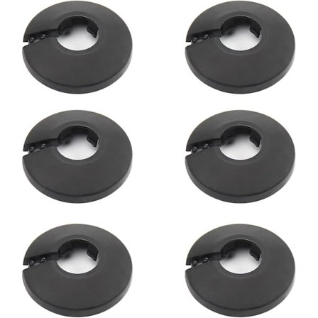 0,63 tuuman halkaisijaltaan laippaputken suojus koriste PP-muovinen suojalevy kaulus putken suojus patteri seinäputken putken koristeluun valkoinen 1 