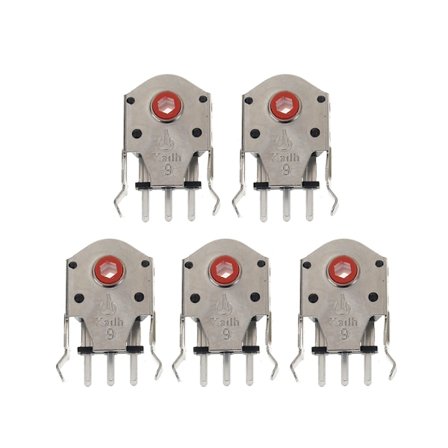 5 stk Original Kailh Mouse Encoder Mus Decoder Rød kerne 9mm/10mm/11mm Meget nøjagtig til Razer Mouse