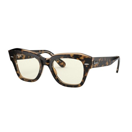 Ray-Ban State Street Blue-light Clear Evolve -Aurinkolasit - Brown Rectangular - Ray-Ban RB2186 1292BL 49-20