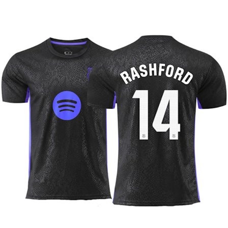 25-26 FC Barcelona Black Mamba Special Edition NO.14 RASHFORD Træningsfodbold T-shirt S-2XL