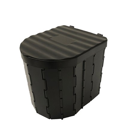 1 bærbar sort campingtoilet, neutral bilurin, sanitær