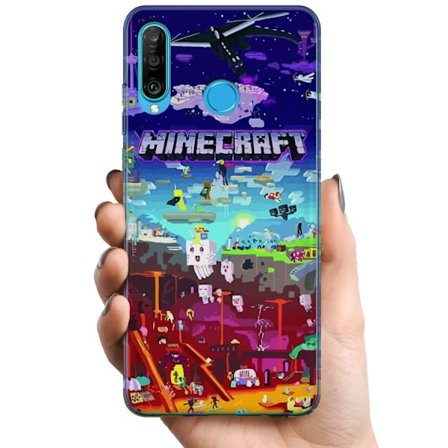 Kompatibelt Mobildeksel til Huawei Huawei P30 lite MineCraft