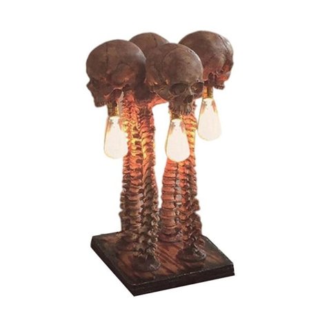 Skjelett bordlampe Skjelett nattlampe Halloween industriell KLB