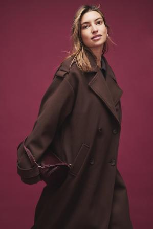NA-KD Trench oversize - Manteaux - Brun - EU 42