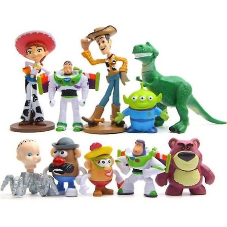 Toy Story Woody Rex Lightyear Alien Bear Film Actionfigur Barn Leksak Present 10st [DB]