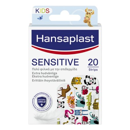 Hansaplast Sensitive Kids / Børn Strips 20 stk., Medicin & Pleje, Plastre, Øvrige