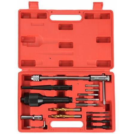 Gløderørspuljer og gevindreparationssæt 16 stk.