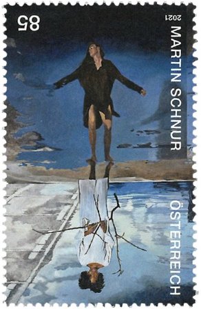 Østrig - Martin Schnur samtidskunstner - Postfrisk frimærke