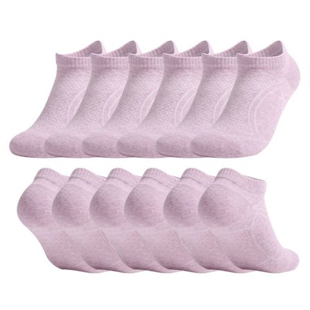 6 kpl Aikuisten Kevät Kesä Puuvillasukat Paksunnetut Pyyhe Sukat Pinkki KLB