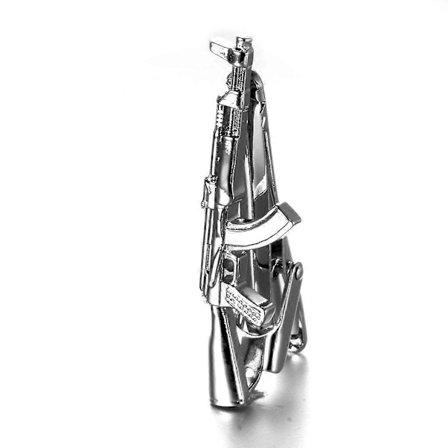 Herr Koppar Metal Mode Formel Sølv Simpel Slips Nål Bar Spænde Klemme