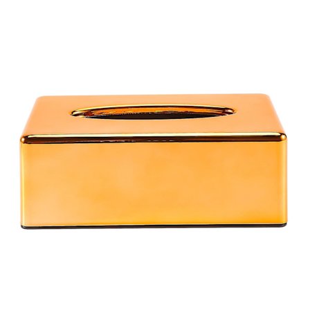 Papirholder Elegant Royal Guld Bil Hjem Rektangulær Vævsæske Beholder Serviet Vævsæskeholder