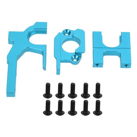 RC-moottoriteline WLToys 104001 1/10 RC-autoon, alumiiniseos, RC-moottoritelineen pohja säädettävällä kiinnikkeellä, sininen