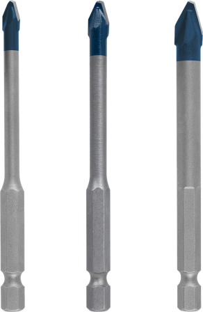 Bosch Expert HEX-9 Hardceramic Fliseborsæt 3 dele, Maskintilbehør & forbrugsvarer