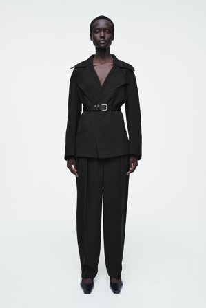 COS Women's Fluid Crepe Blazer in Black