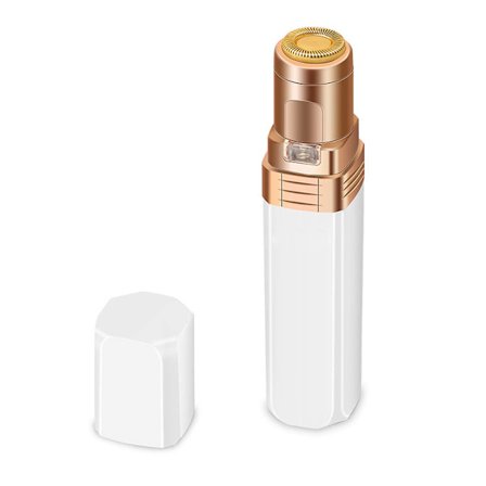 (Hvit) Kvinners ansiktshår fjerner – Bærbar ansiktshår fjerner for damer