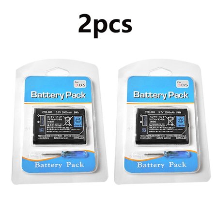 2000mAh CTR-003 för Nintendo 2DS 3DS NYTT 2DS XL batteri CTR-003 för Nintendo 3DS N3DS Gamepad Controller Ny 3DS 3DS