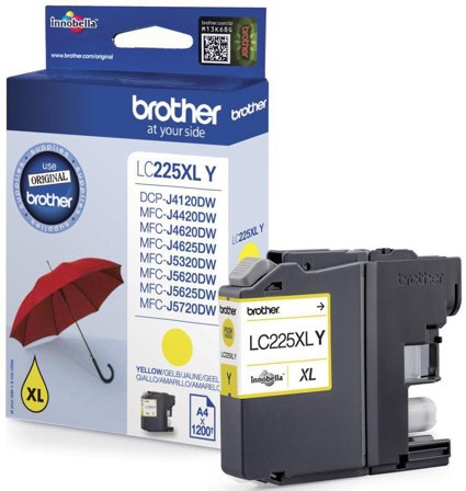 Brother LC225XLY - gul - original - blekkpatron