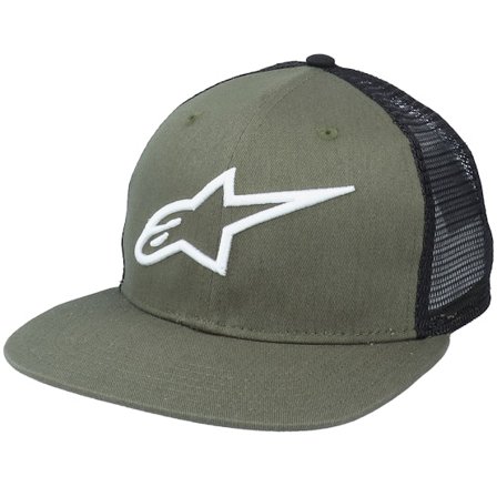 Alpinestars - Zelená trucker Kšiltovka - Corp Military/Black Trucker @ Hatstore