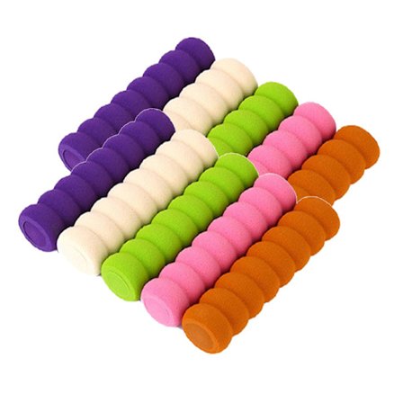 10-pack dörrhandtagsskydd, säkerhetsdörrhandske mjuk svamp för barn, slumpmässiga färger