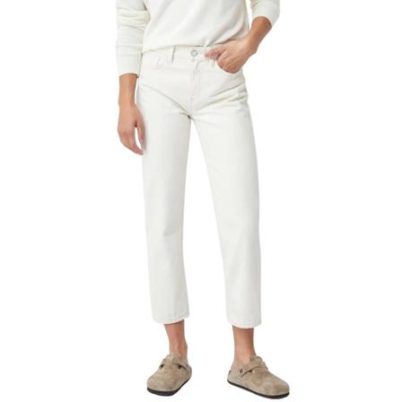 White high-waisted cropped Salsa jeans , Wit , Dames , Maat: W32