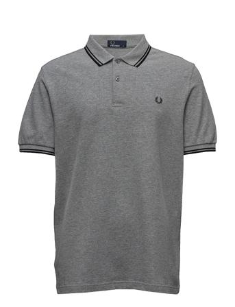 Twin Tipped Fp Shirt Polos Short-sleeved Grå Fred Perry
